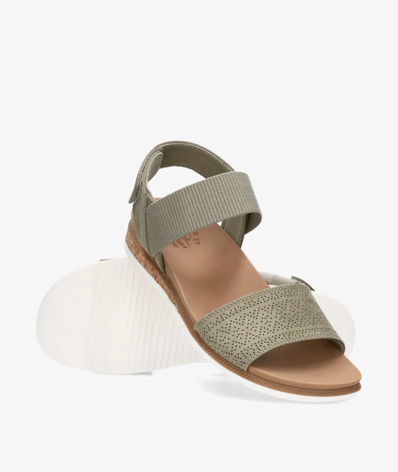 Mujer Skechers Sandalias 114710 en caki
