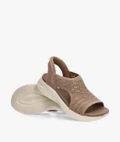 Mujer Skechers Sandalias 119805 en topo
