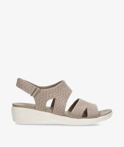 Mujer Skechers Sandalias 163420 en topo