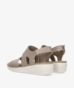 Mujer Skechers Sandalias 163420 en topo