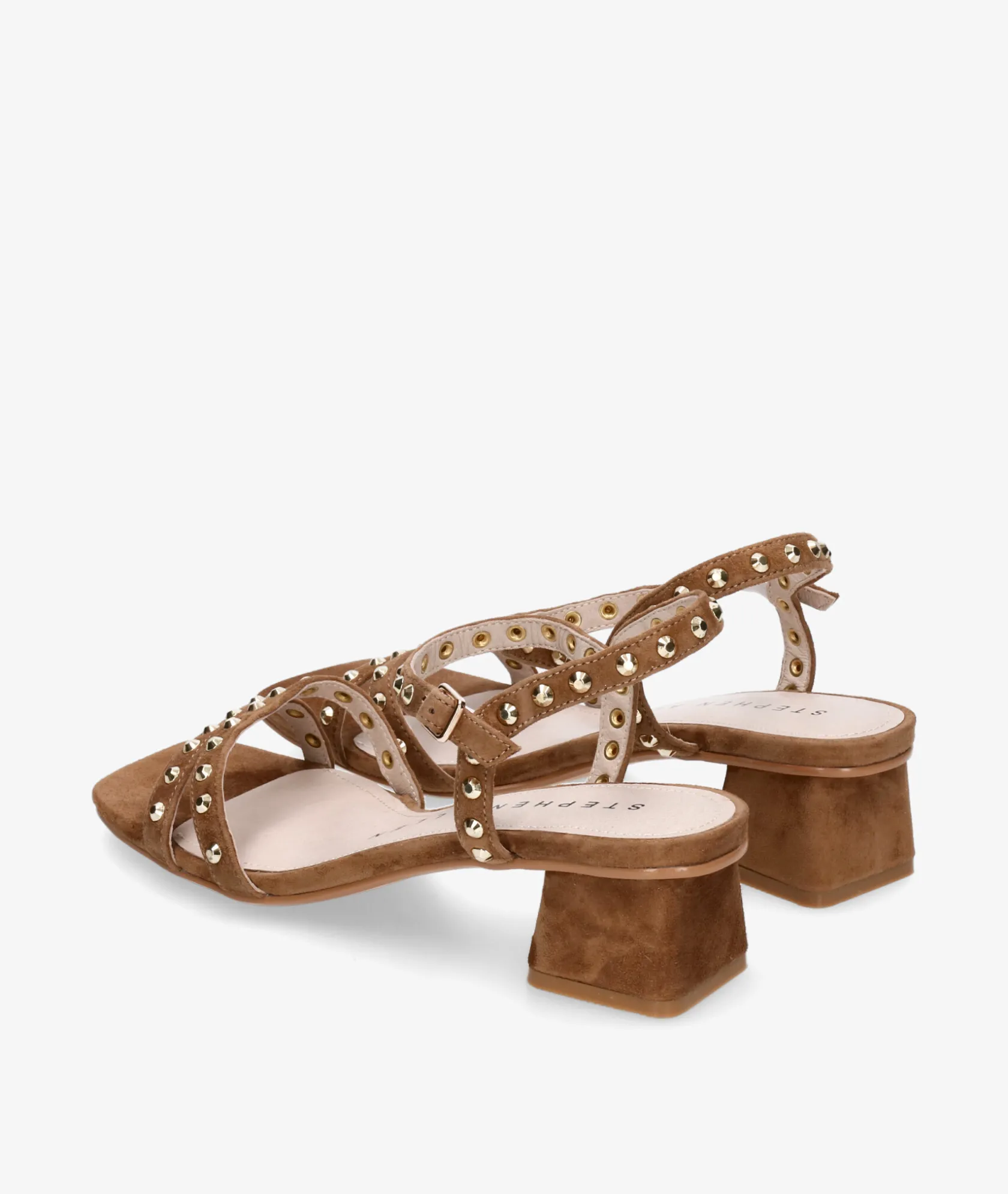 Mujer Stephen Allen Sandalias MAHA 40-2661L-3 en ante camel