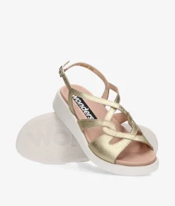 Mujer Wonders Sandalias C-6550 en platino