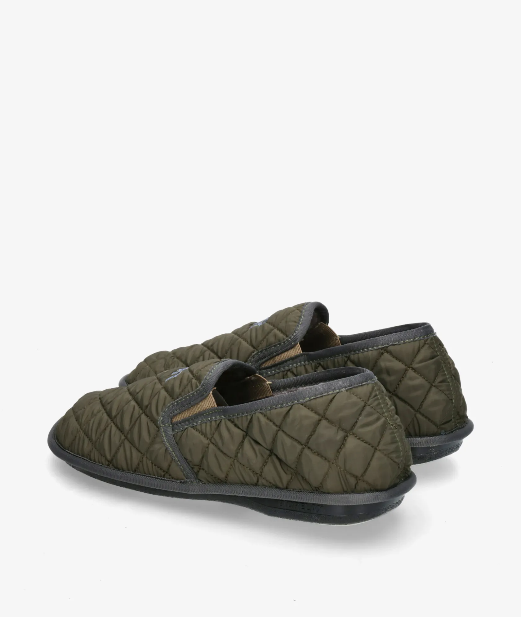 Hombre Bio Relax Zapatillas de casa 1566 en caki