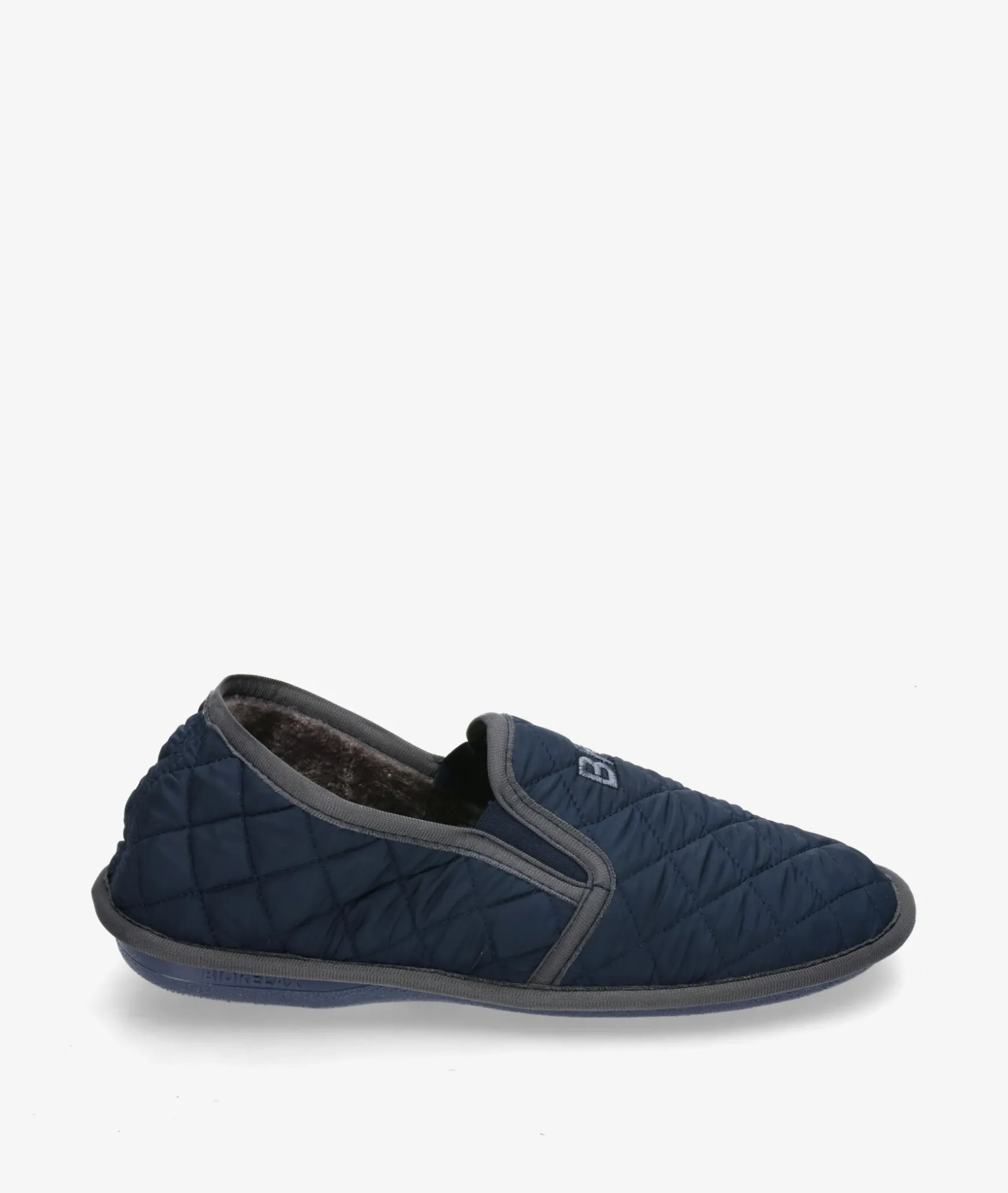 Hombre Bio Relax Zapatillas de casa 1566 en marino
