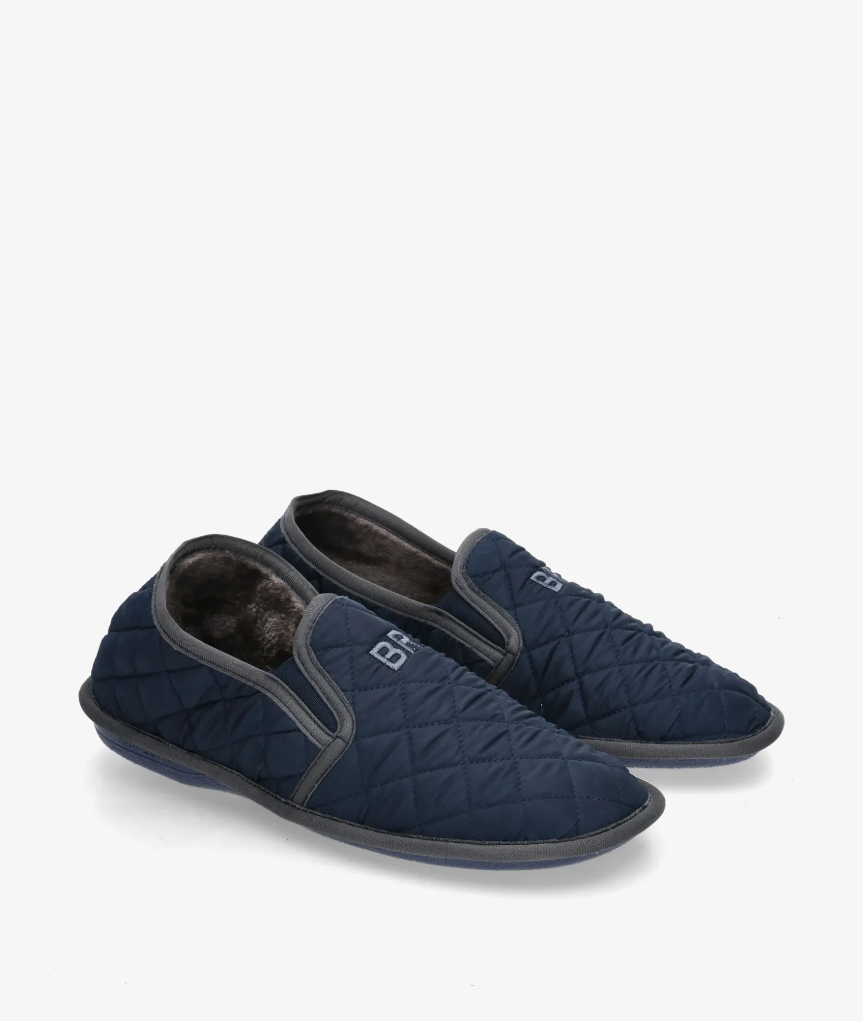 Hombre Bio Relax Zapatillas de casa 1566 en marino