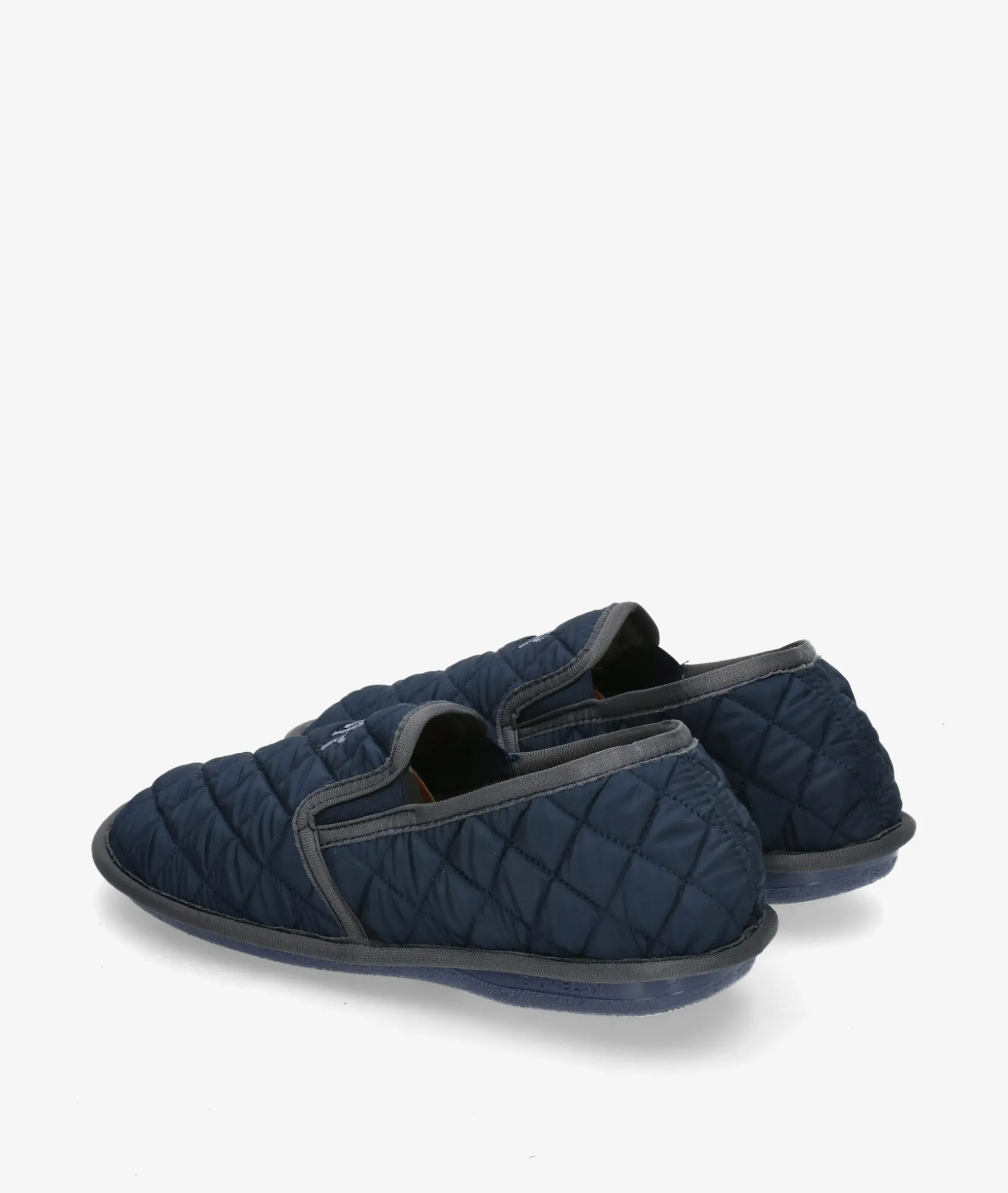 Hombre Bio Relax Zapatillas de casa 1566 en marino