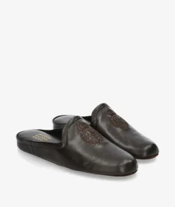 Hombre pabloochoa.shoes Zapatillas de casa KOSMA 6181 en marrón