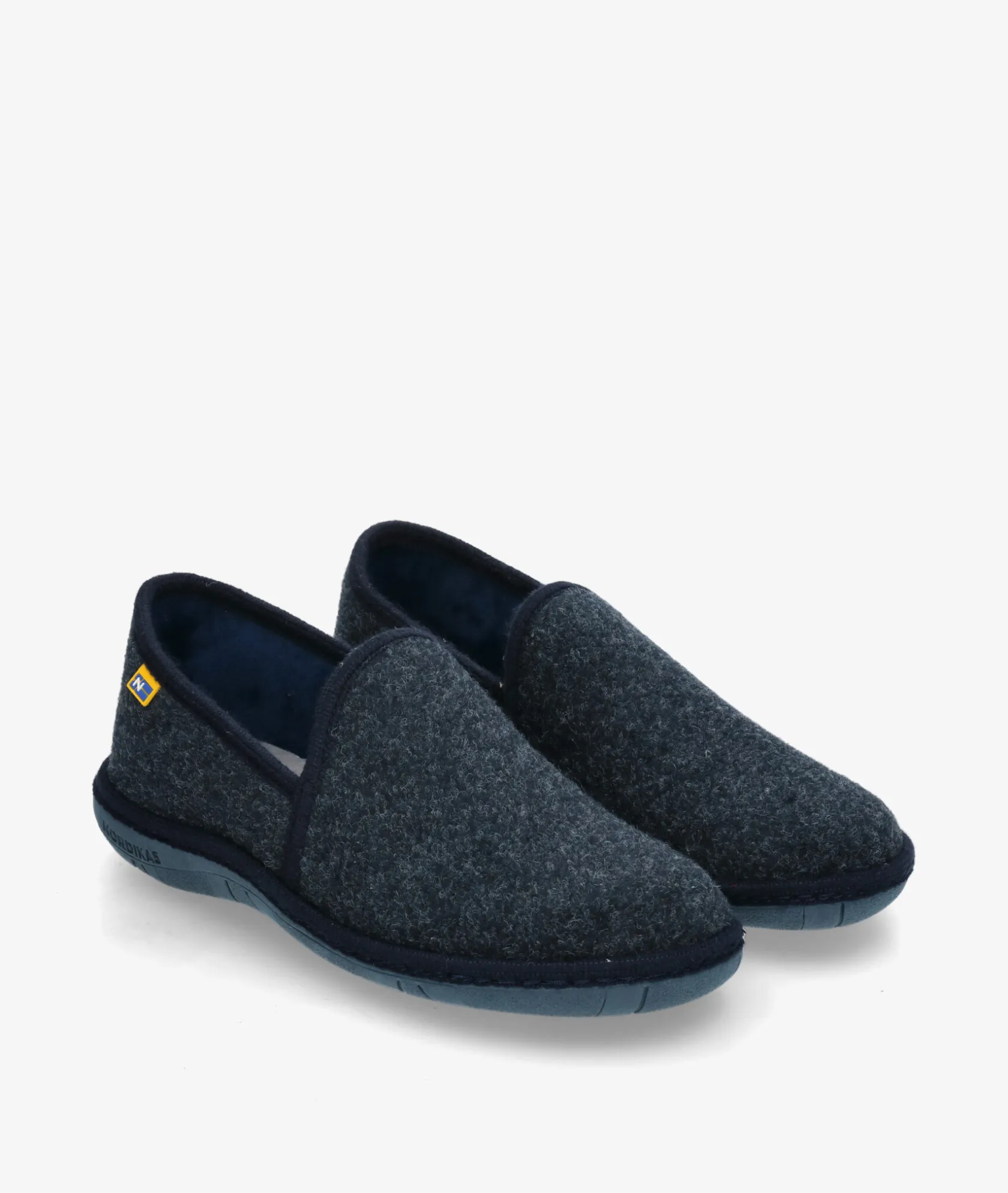 Hombre Nordikas Zapatillas de casa 2631 en azul marino