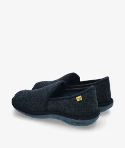 Hombre Nordikas Zapatillas de casa 2631 en azul marino