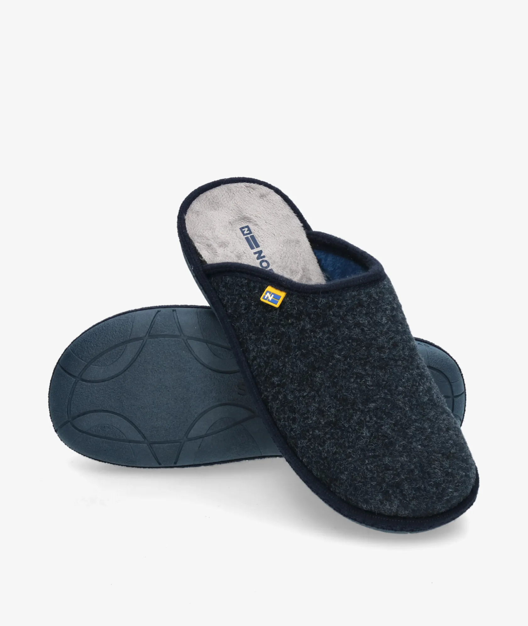 Hombre Nordikas Zapatillas de casa 2630 en marino