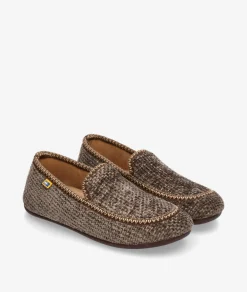 Hombre Nordikas Zapatillas de casa 2196 en topo