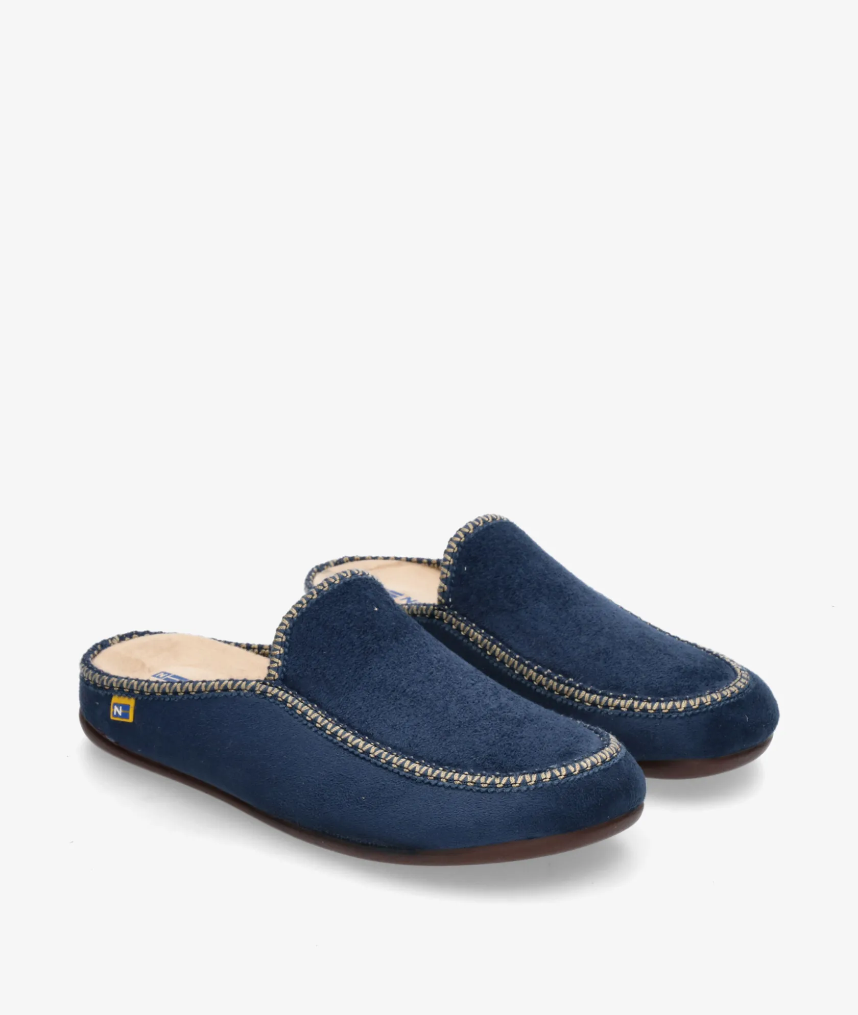 Hombre Nordikas Zapatillas de casa 2195 en marino