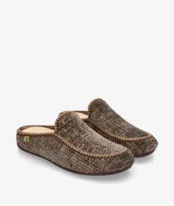 Hombre Nordikas Zapatillas de casa 2195 en topo