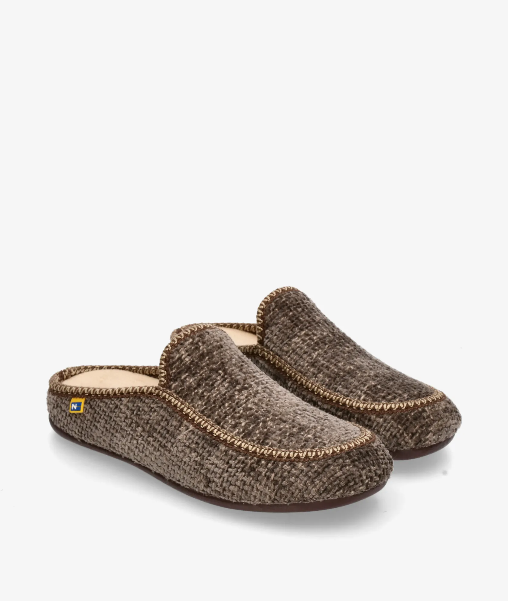 Hombre Nordikas Zapatillas de casa 2195 en topo
