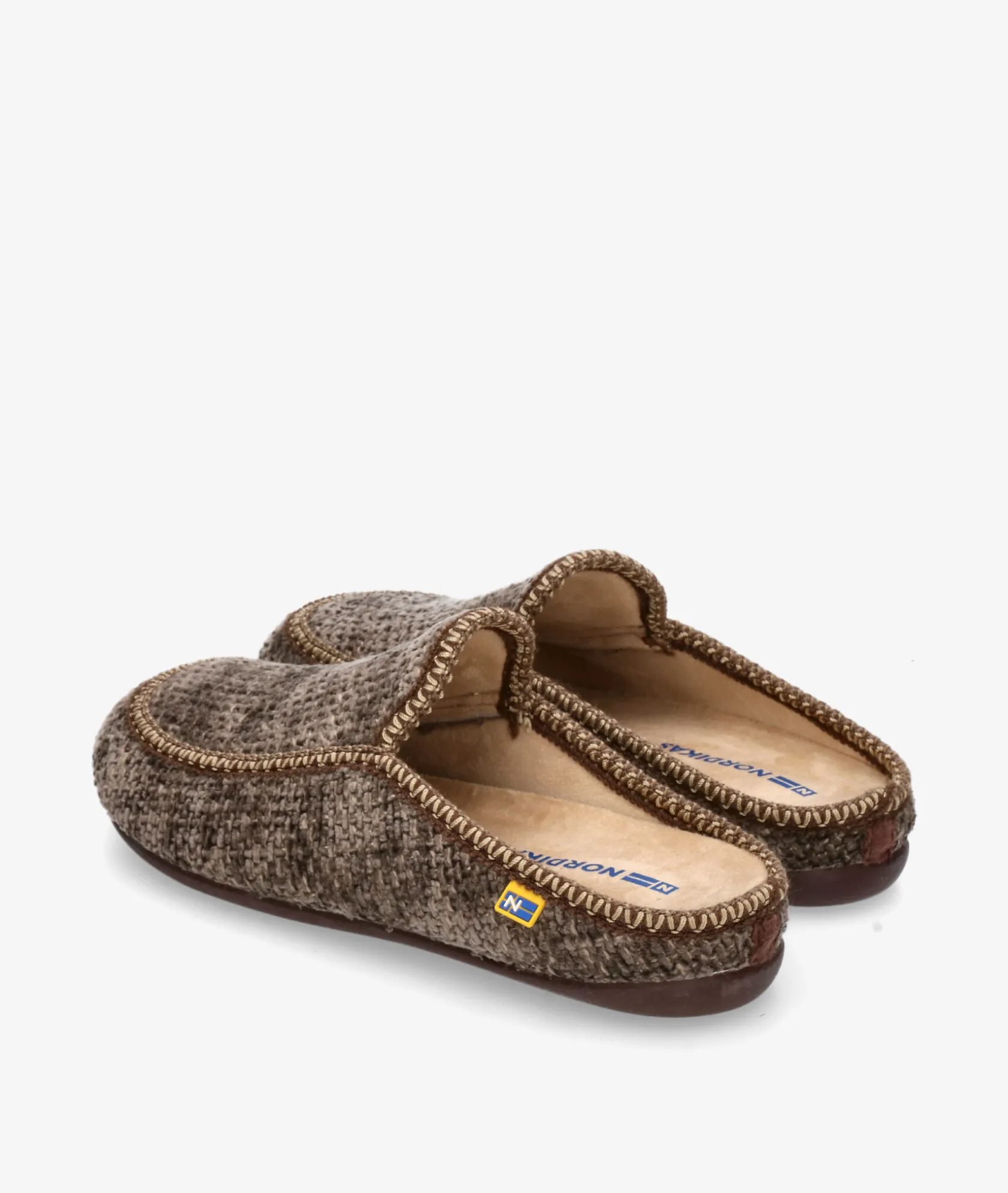 Hombre Nordikas Zapatillas de casa 2195 en topo