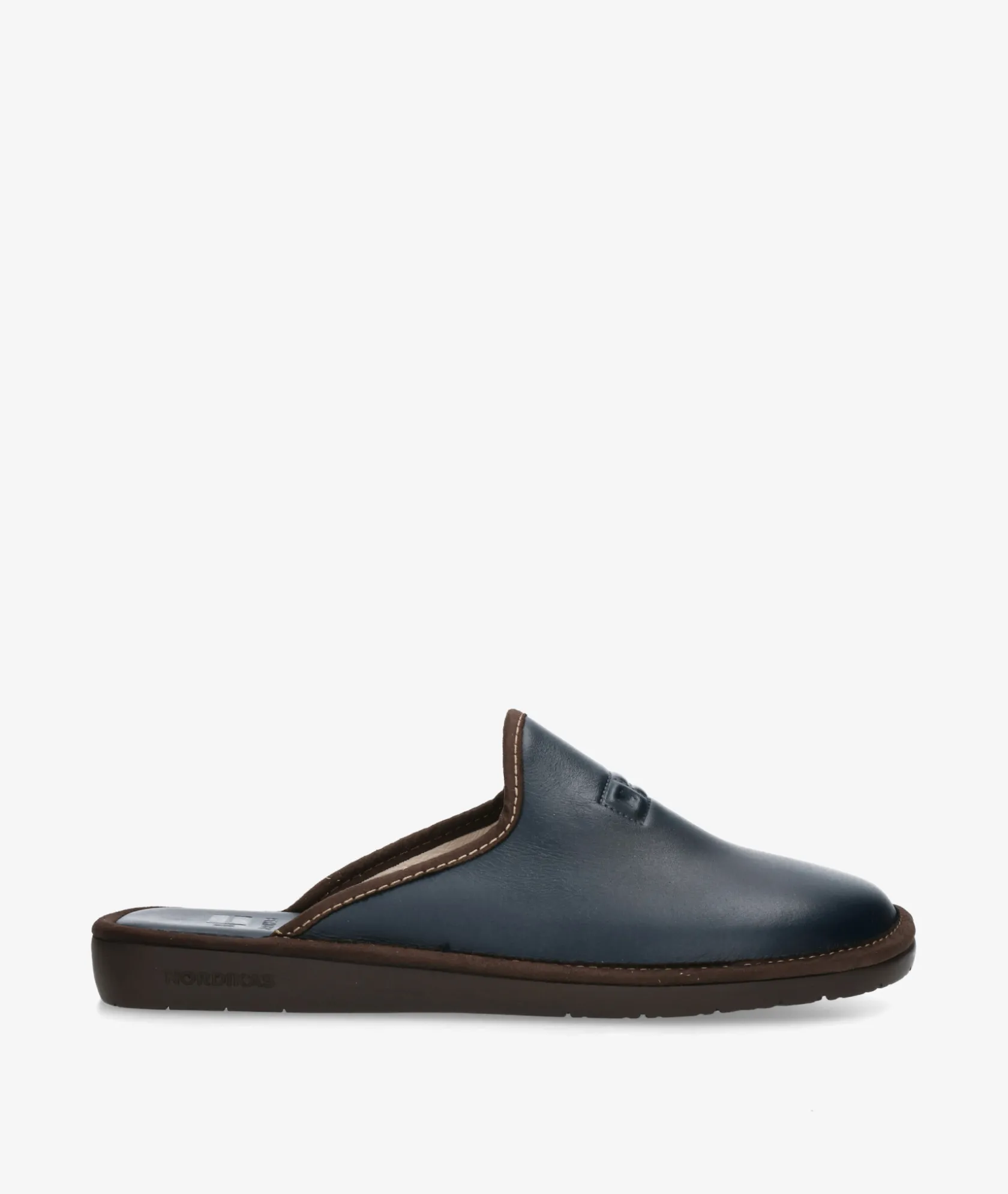 Hombre Nordikas Zapatillas de casa 8976 en azul marino