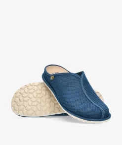 Hombre Nordikas Zapatillas de casa 1945 en marino