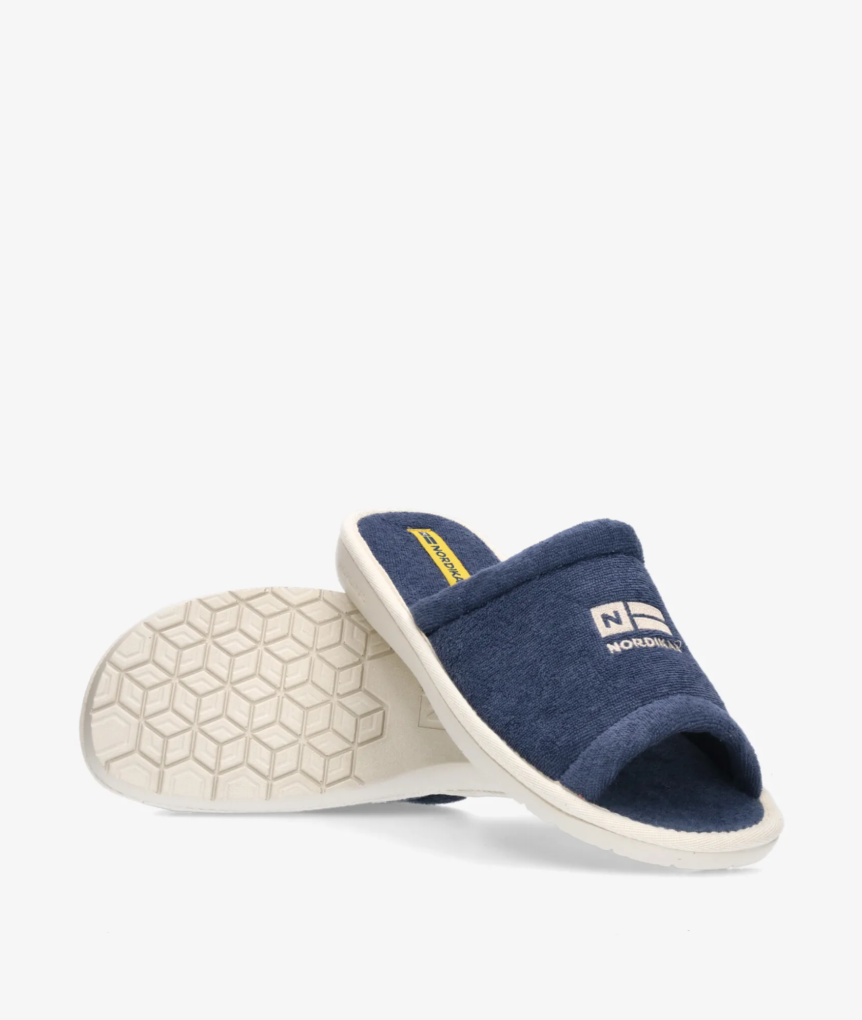 Hombre Nordikas Zapatillas de casa 6679 en azul marino