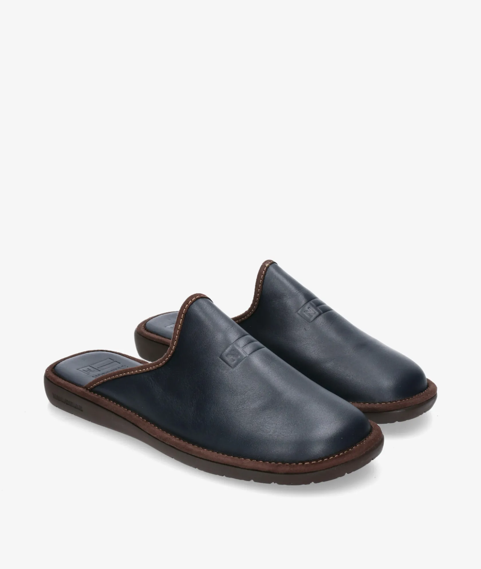 Hombre Nordikas Zapatillas de casa 188/F en marino
