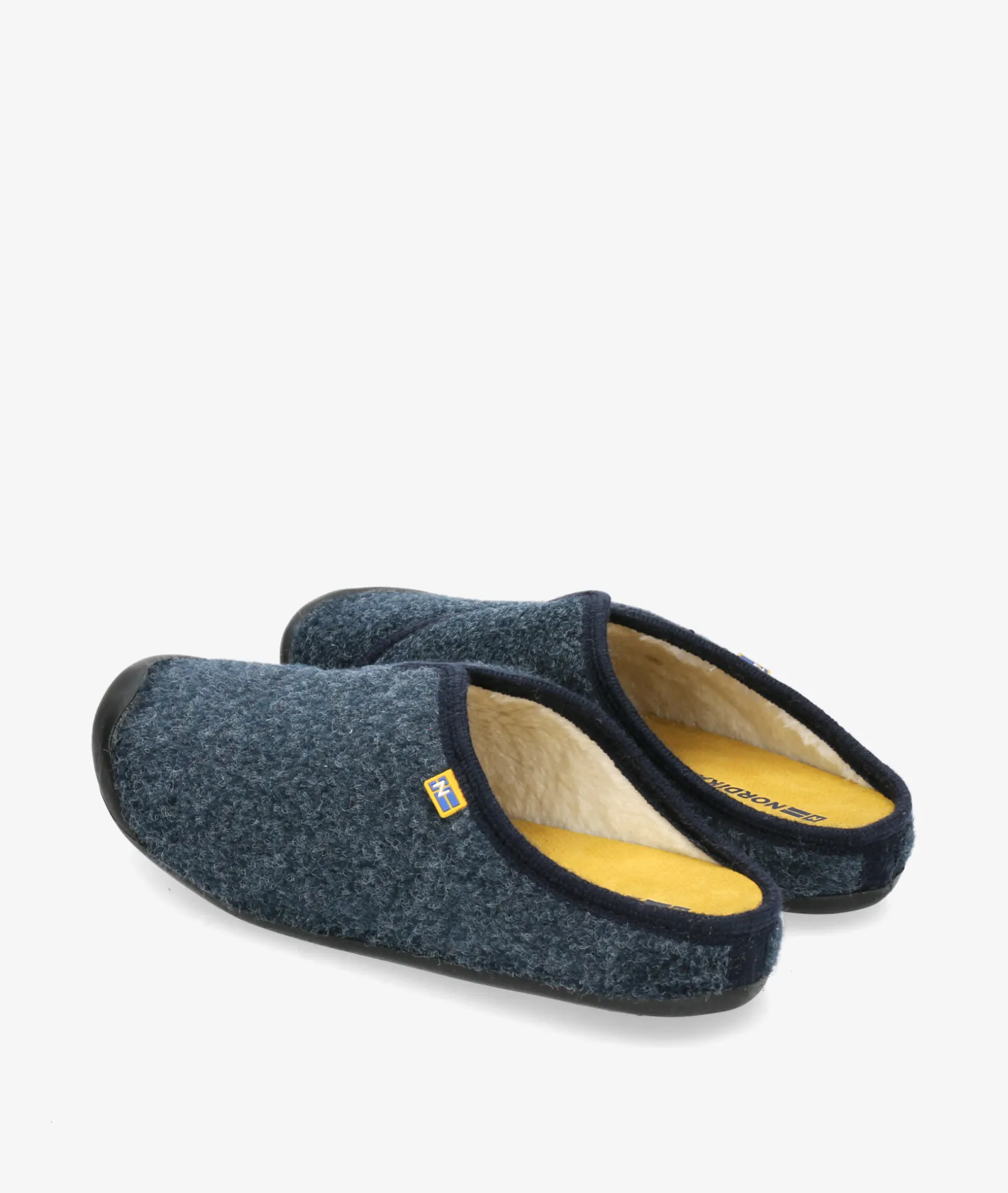 Hombre Nordikas Zapatillas de casa 9925/N en azul marino