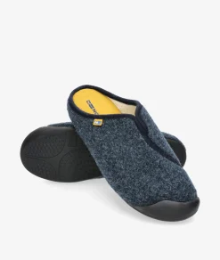Hombre Nordikas Zapatillas de casa 9925/N en azul marino