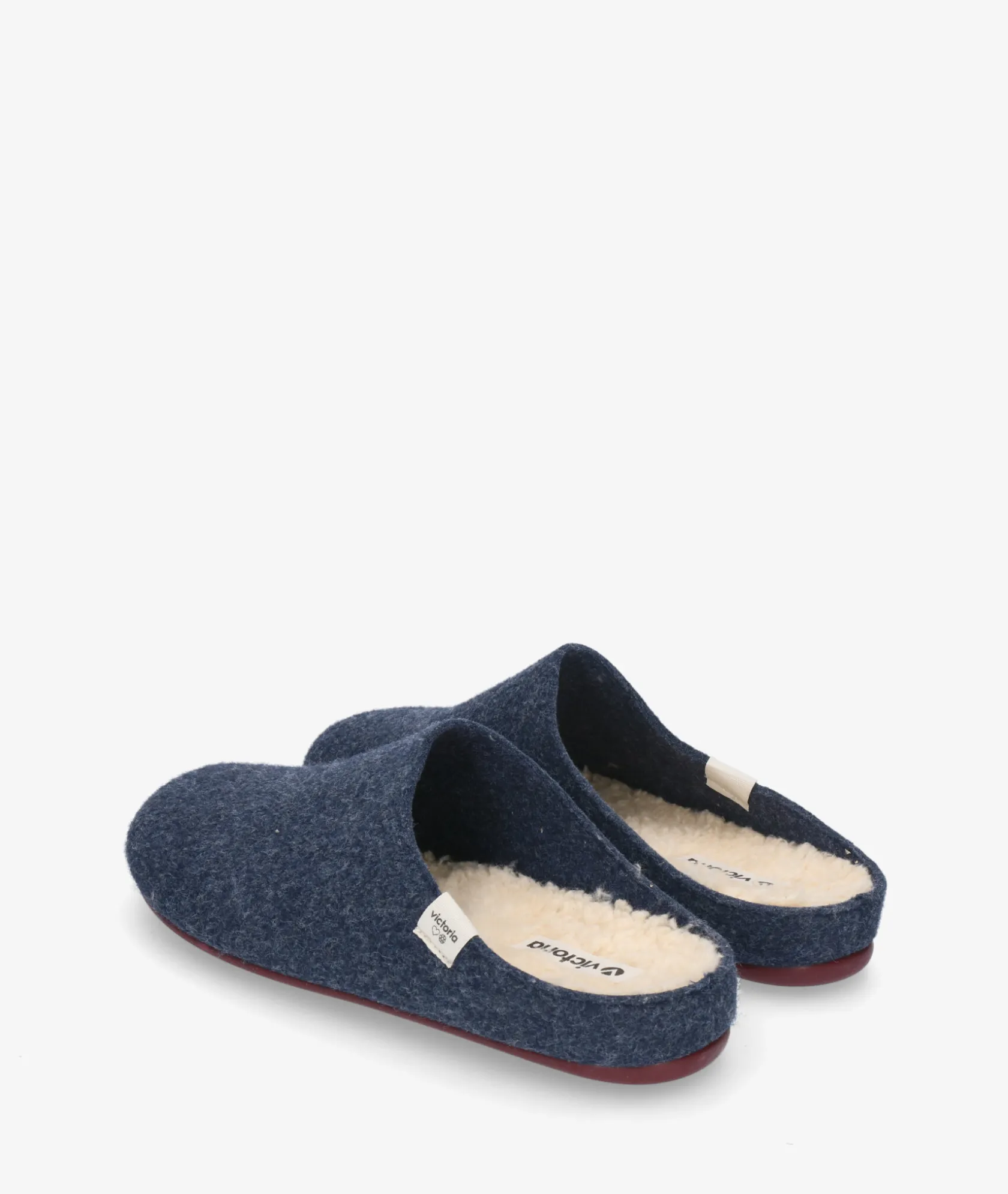 Hombre Victoria Zapatillas de casa 1081100 en azul marino
