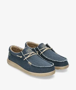 Hombre Dude Zapatos casual WALLY BRAIDED en marino
