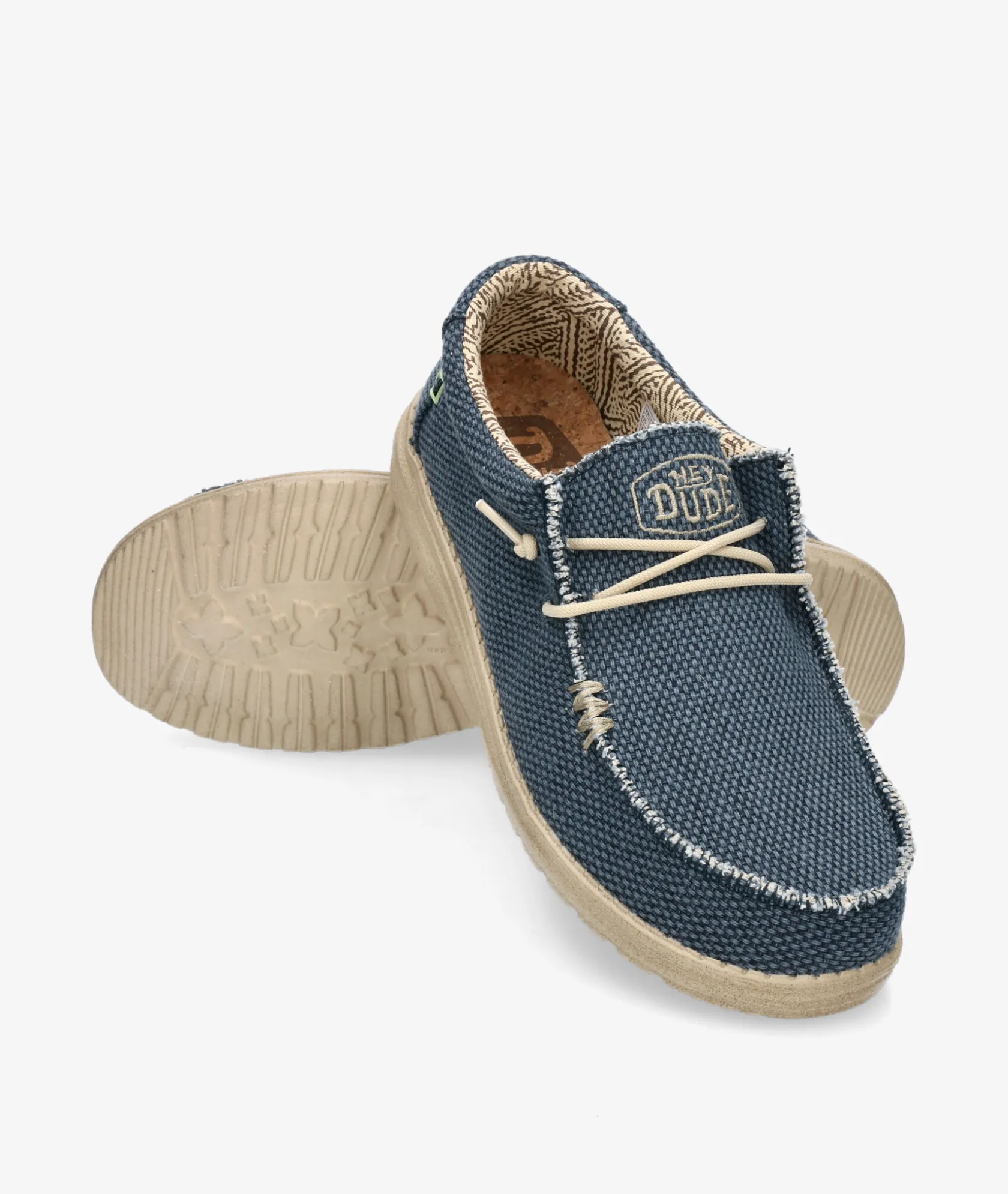 Hombre Dude Zapatos casual WALLY BRAIDED en marino