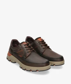 Hombre Fluchos Zapatos casual F1843 en nobuck marrón