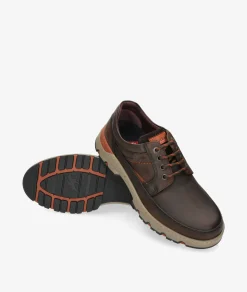 Hombre Fluchos Zapatos casual F1843 en nobuck marrón