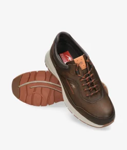 Hombre Fluchos Zapatos casual F2069 en nobuck marrón