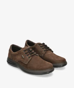 Hombre Imac Zapatos casual 851309 en nobuck marrón