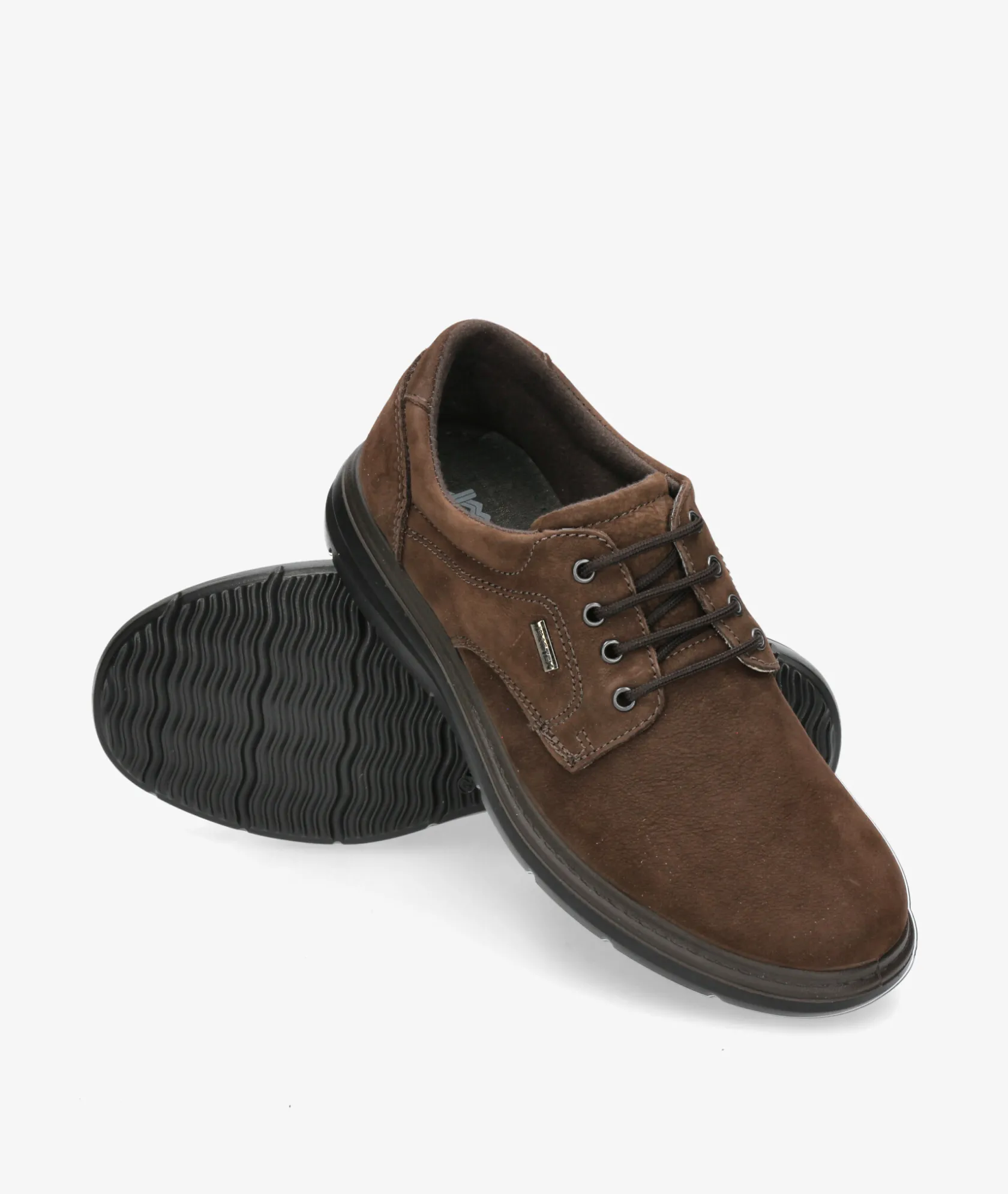 Hombre Imac Zapatos casual 851309 en nobuck marrón