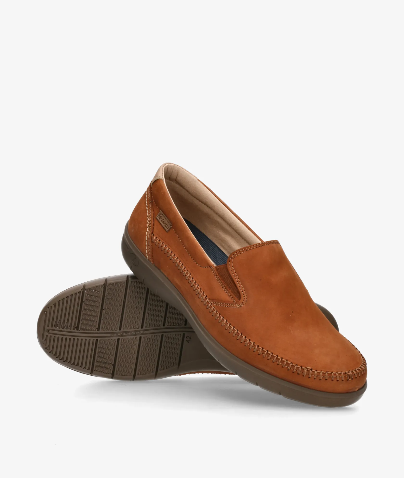 Hombre LUISETTI Zapatos casual 39502 NO en nobuck