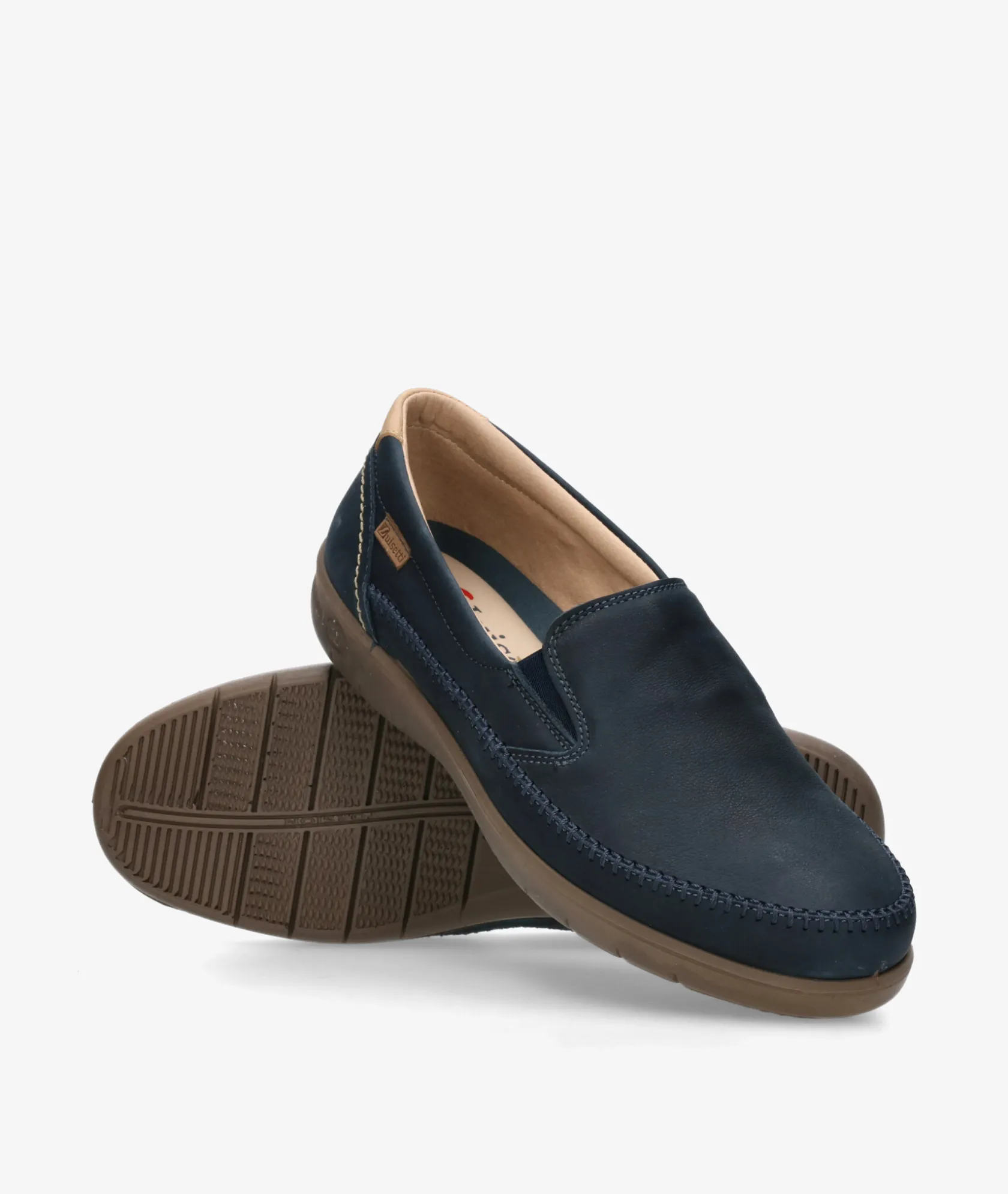 Hombre LUISETTI Zapatos casual 39502 NO en nobuck