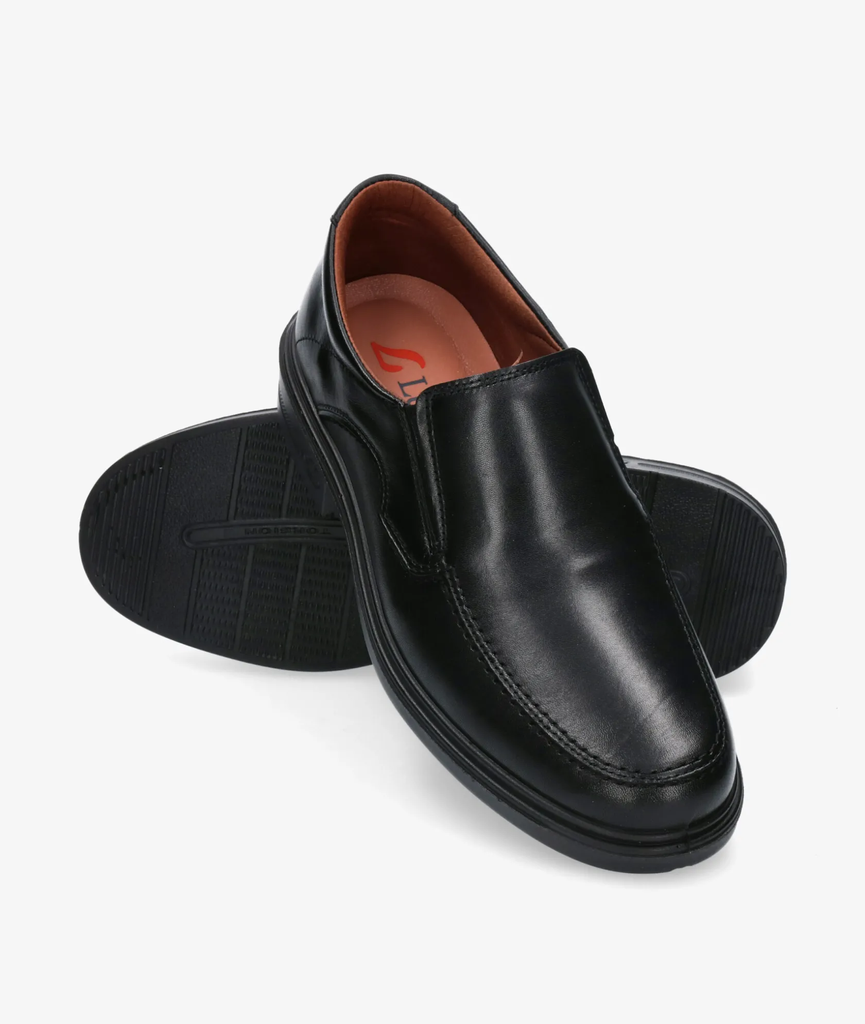 Hombre LUISETTI Zapatos casual 33650 ST en negro