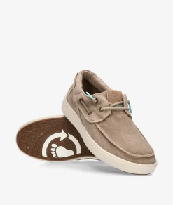 Hombre Natural World Zapatos casual 8413E OSTER en topo
