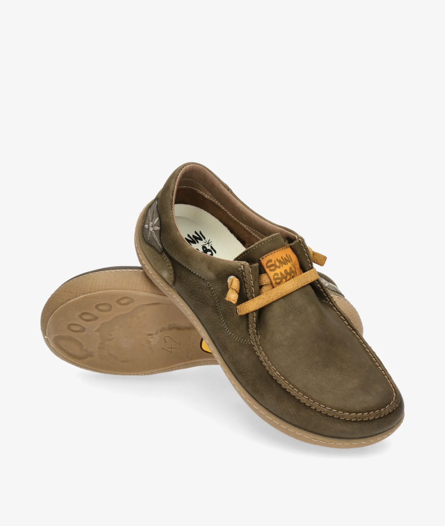 Hombre Sunni Sabbi Zapatos casual NANPO 015 en caki