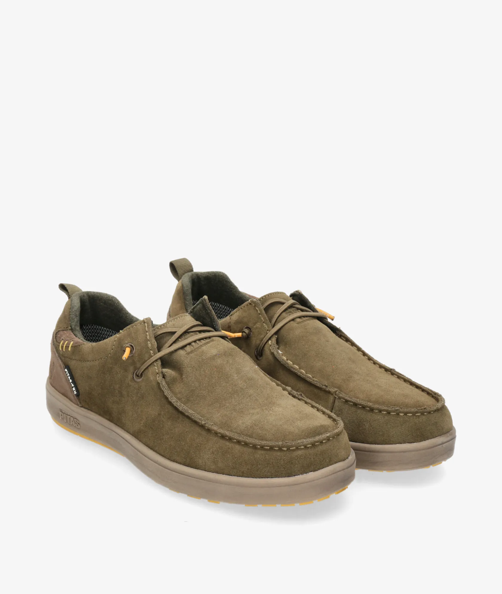 Hombre Walk in Pitas Zapatos casual ARAL en serraje kaki