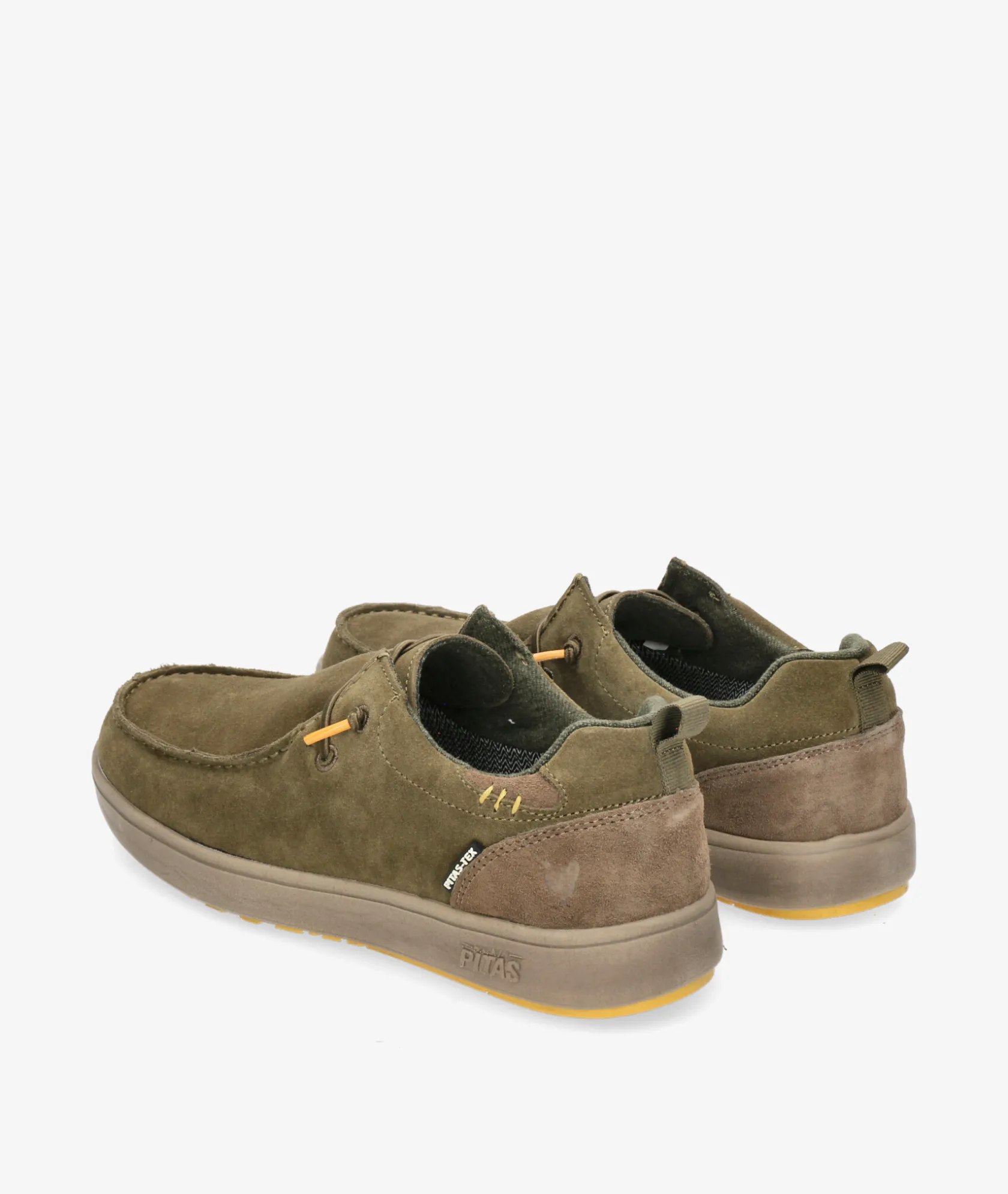 Hombre Walk in Pitas Zapatos casual ARAL en serraje kaki