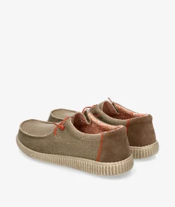 Hombre Walk in Pitas Zapatos casual WP150 STEVE en topo