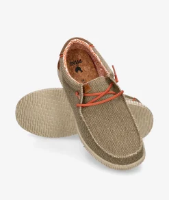 Hombre Walk in Pitas Zapatos casual WP150 STEVE en topo