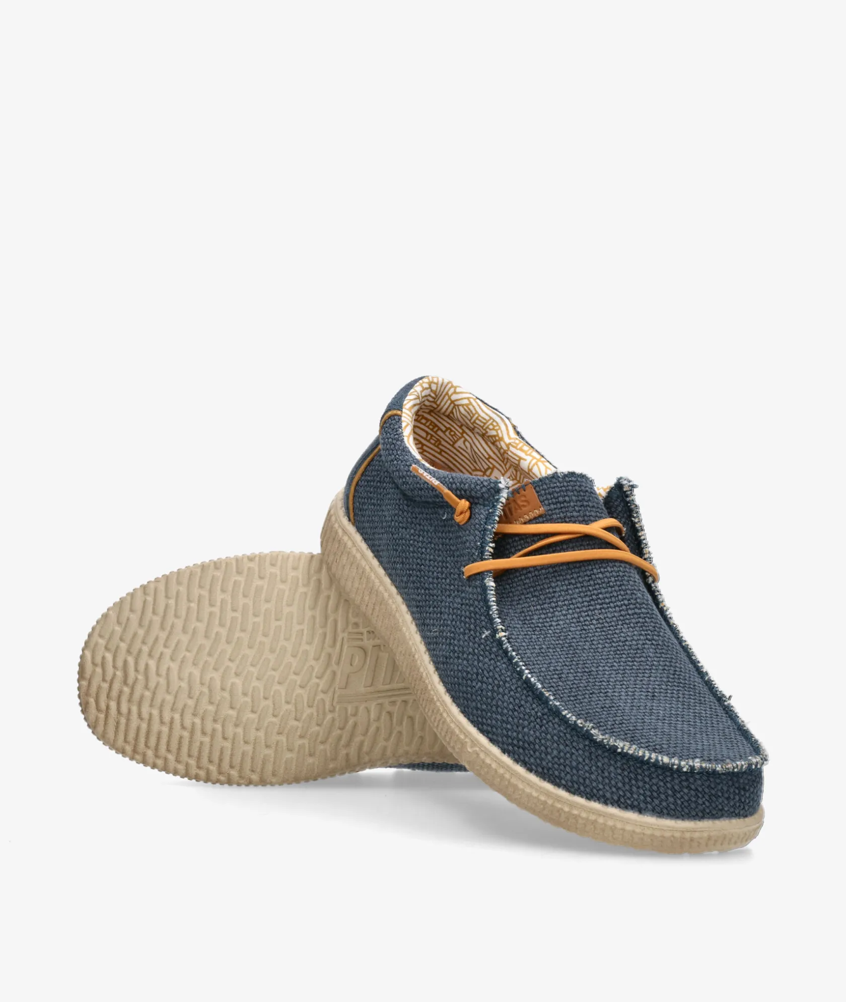 Hombre Walk in Pitas Zapatos casual WP150 STEVE en marino
