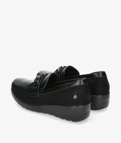 Mujer Amarpies Zapatos confort 27006 en negro