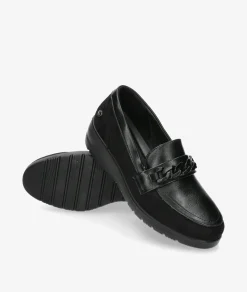 Mujer Amarpies Zapatos confort 27006 en negro
