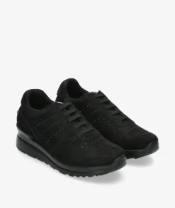 Mujer Amarpies Zapatos confort 27000 en negro