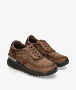 Mujer Amarpies Zapatos confort 29393 en topo