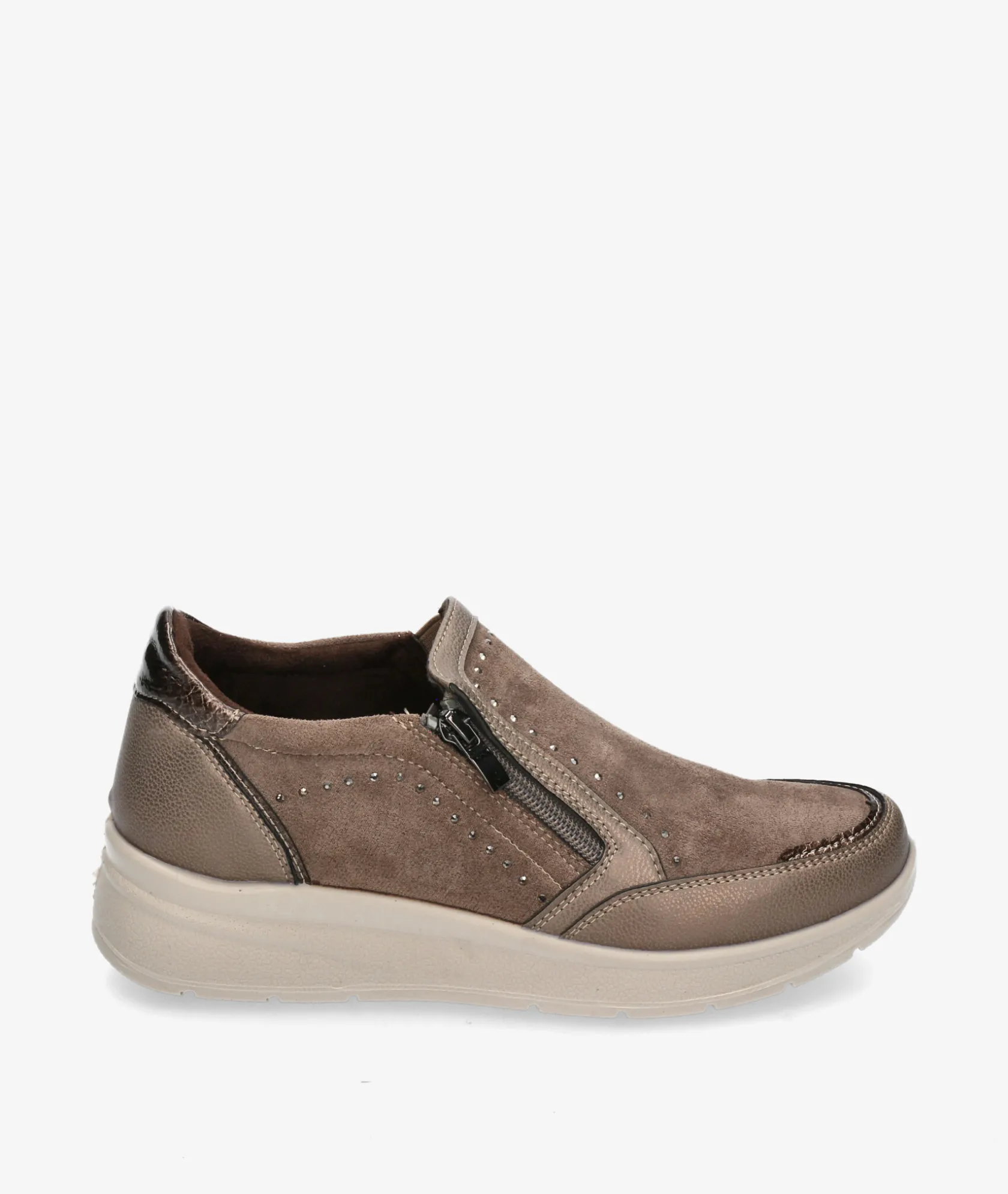 Mujer Amarpies Zapatos confort 29351 en topo