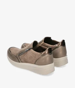 Mujer Amarpies Zapatos confort 29351 en topo