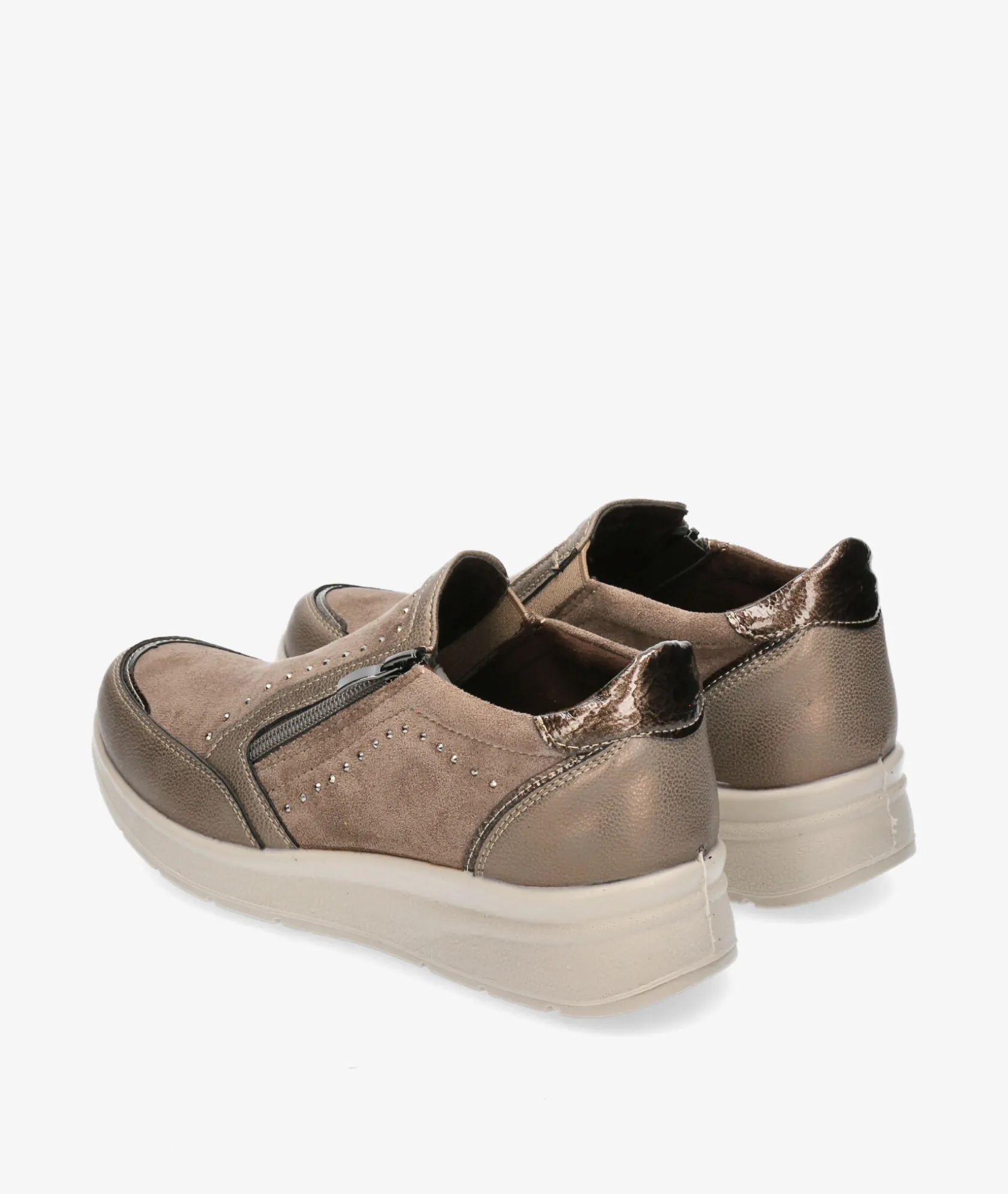 Mujer Amarpies Zapatos confort 29351 en topo